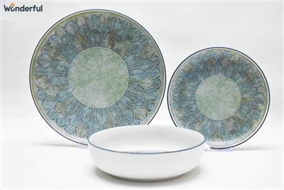 Beautiful Plates Set Sunflower Tableware